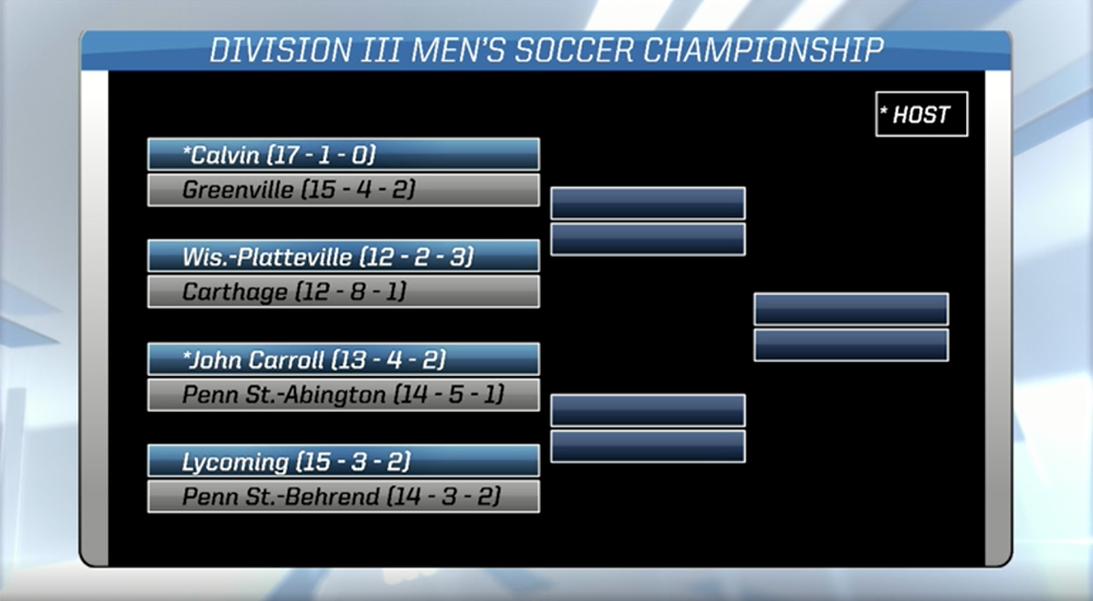 Men's soccer matched up with Calvin in first round of NCAA tournament