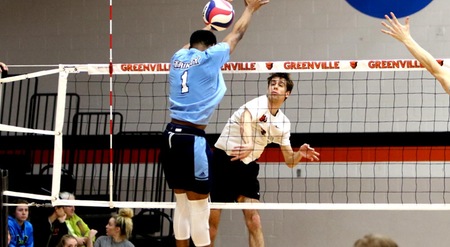 Men's volleyball wins one of two matches on Saturday