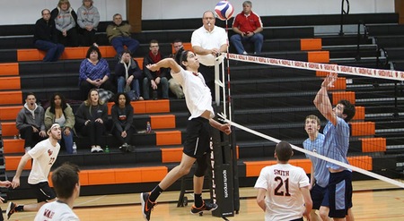 Men's volleyball topped 3-1 at Wittenberg