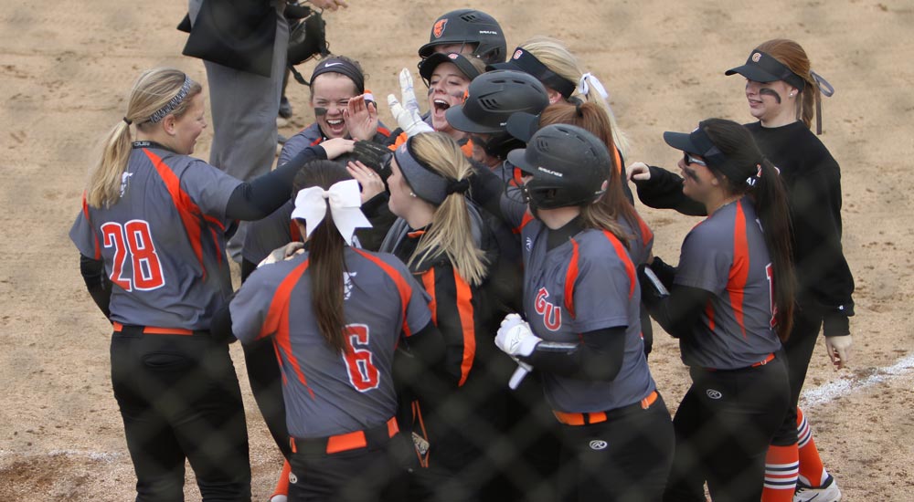 Softball gains sweep over Webster