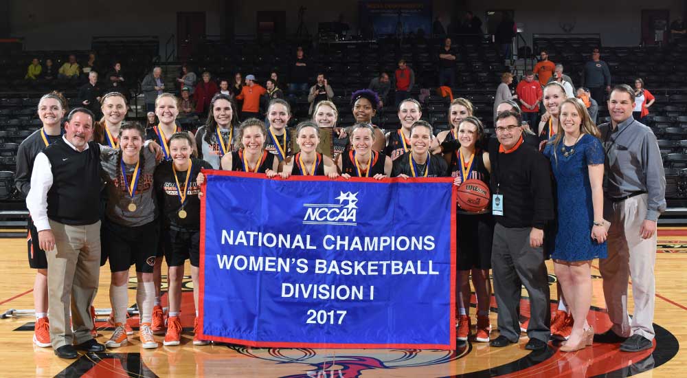 NATIONAL CHAMPIONS!  Women's basketball wins NCCAA title