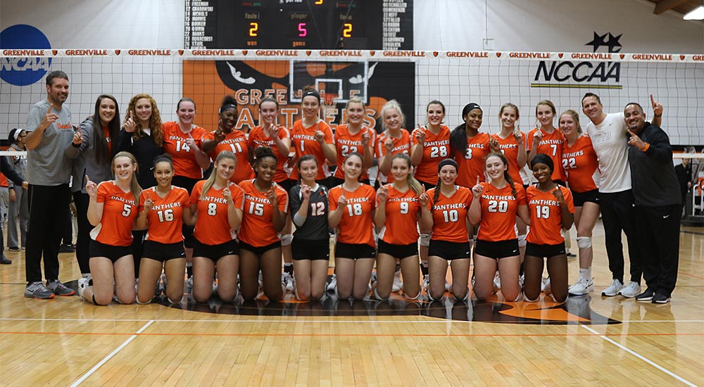 Women's volleyball clinches eighth of last nine SLIAC league championships
