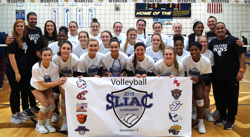 Women’s volleyball captures fourth straight SLIAC tournament championship; All-conference awarded presented