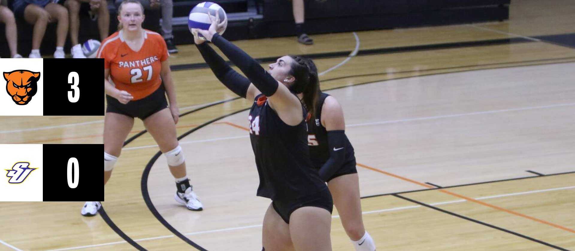 Women's volleyball sweeps through Spalding in three sets