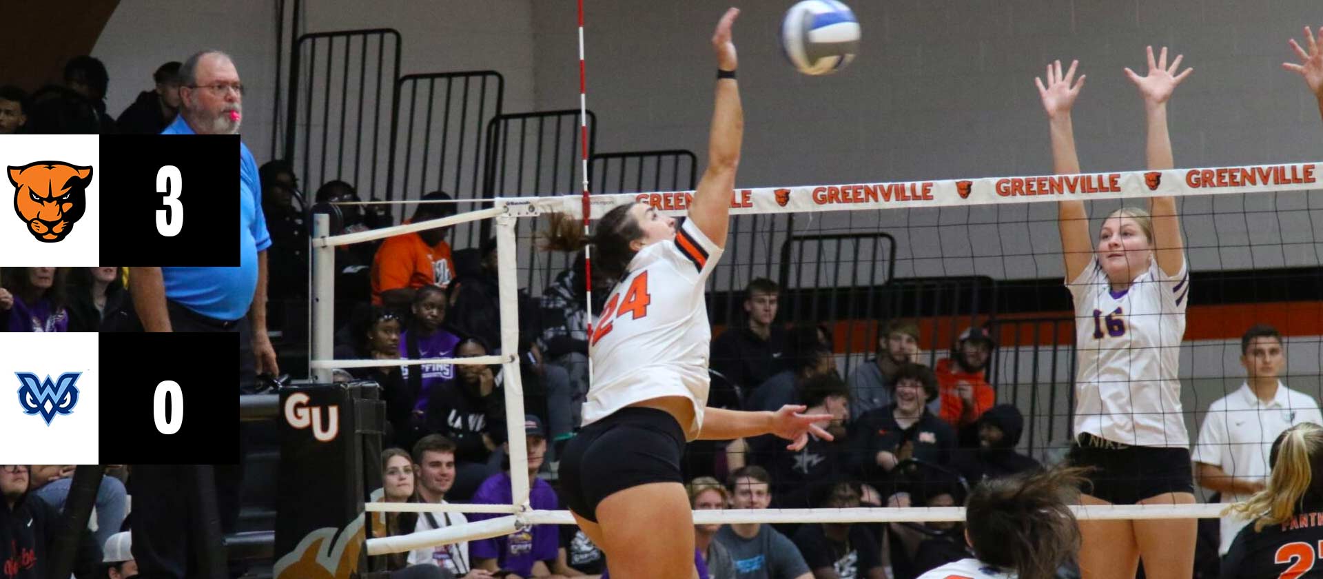 Women's volleyball downs MUW in three sets