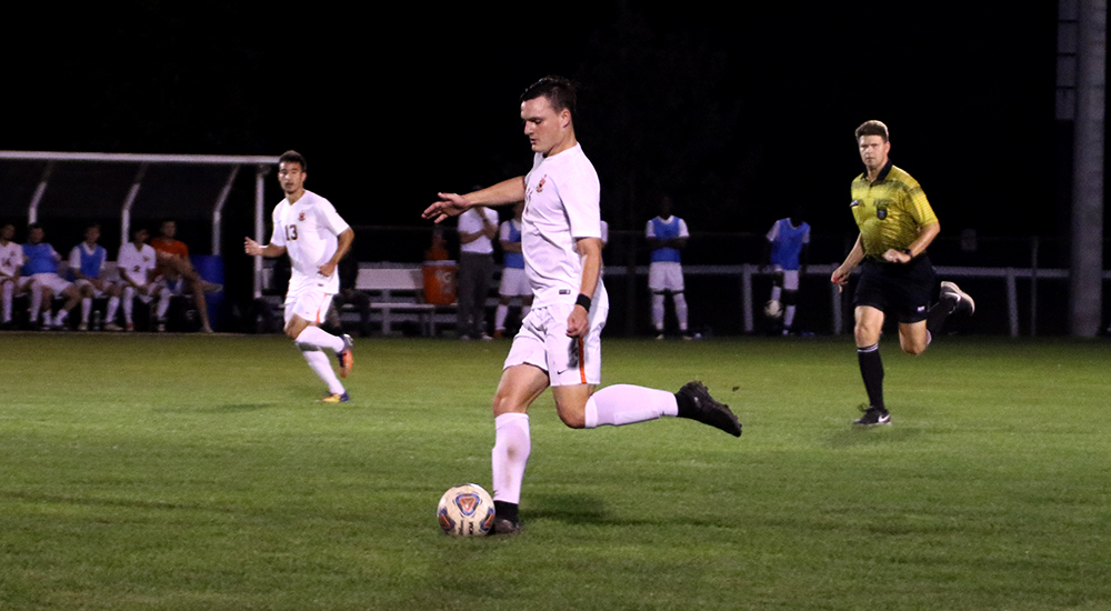 Men's soccer concludes season with win