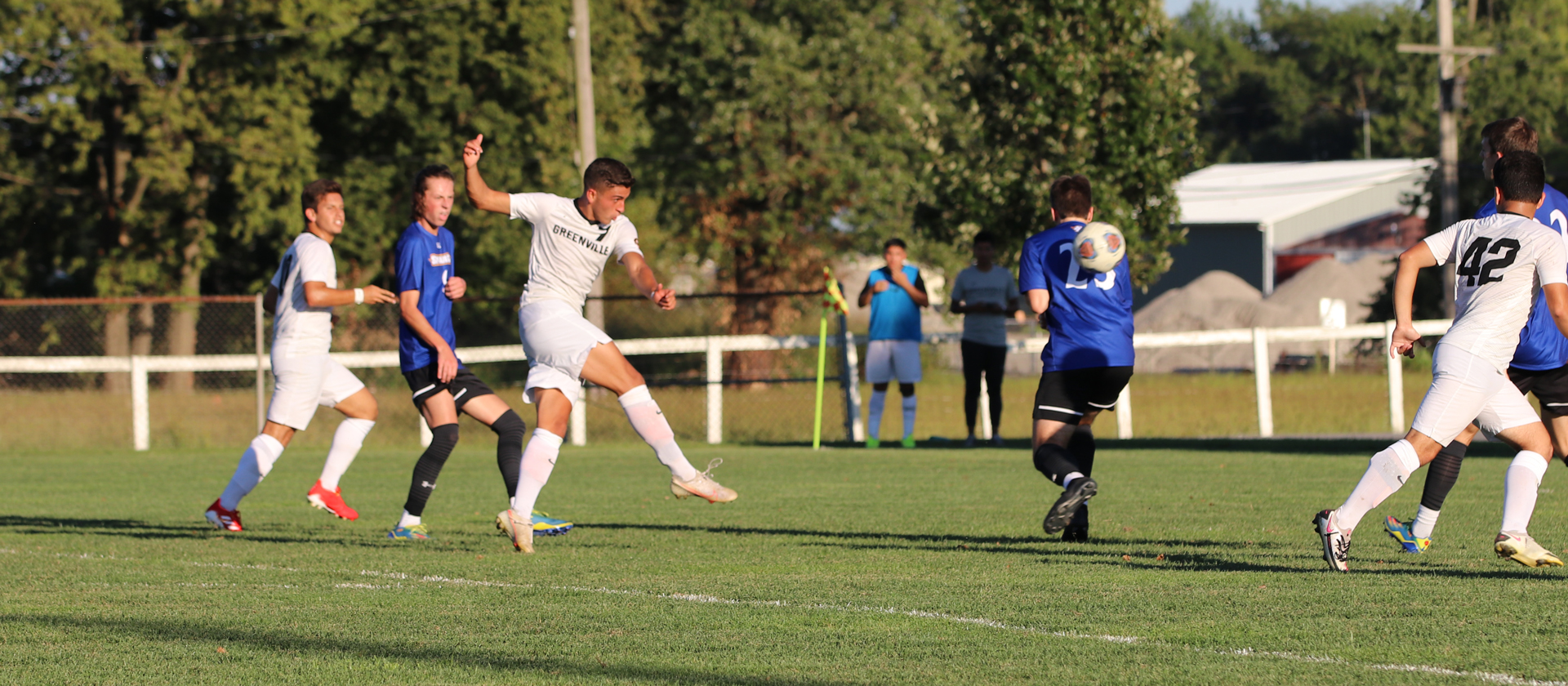 Men's soccer jumps in front in SLIAC with 2-0 win over Spalding