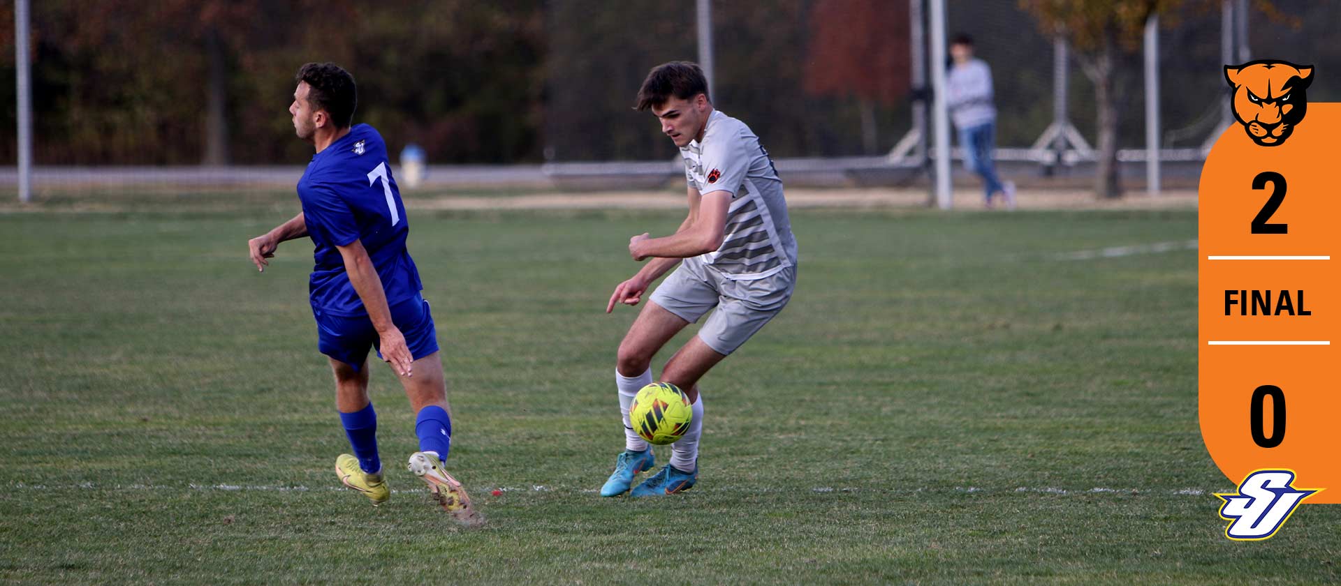 Men's soccer heads into postseason play with 2-0 shutout over Spalding