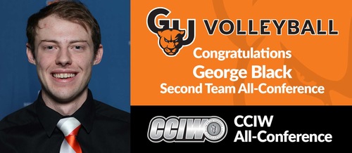 Men's volleyball represented by George Black on CCIW all-conference team