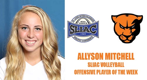 Allyson Mitchell selected as SLIAC volleyball offensive player of the week