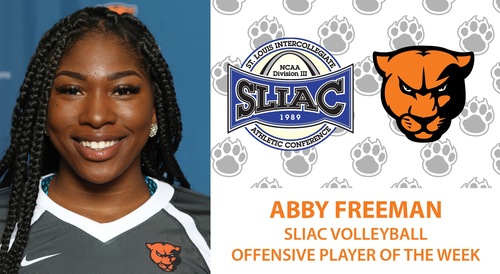 Abby Freeman selected as SLIAC Volleyball Offensive Player of the Week