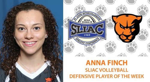 Anna FInch picks up SLIAC Volleyball defensive player of the week award