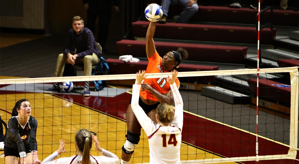 Women's volleyball topped by No. 1 Calvin in NCAA first round match