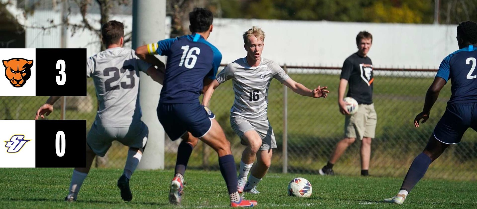 Men's soccer advances to SLIAC championship match with 3-0 win at Spalding