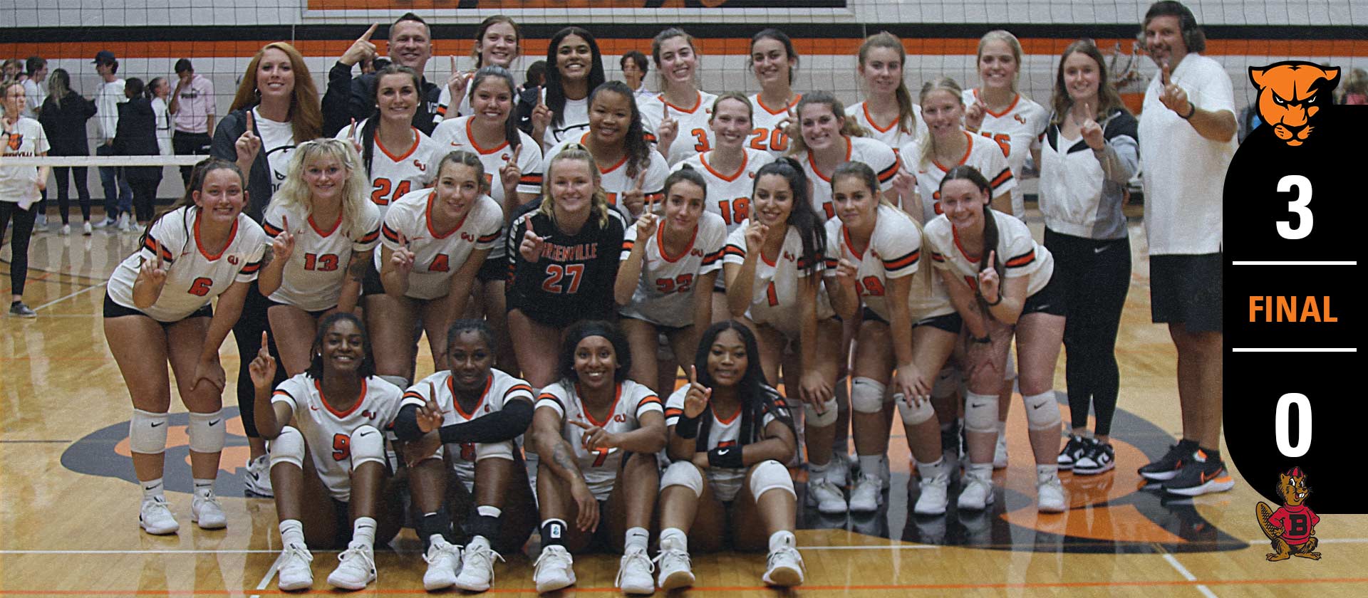 Women's volleyball earns 12th SLIAC title in 13 seasons with Homecoming wins