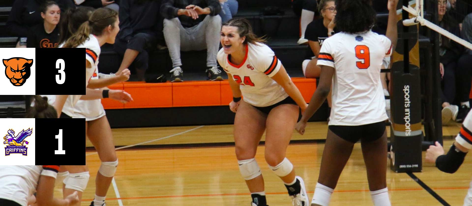 Women's volleyball takes over SLIAC lead with win over Fontbonne